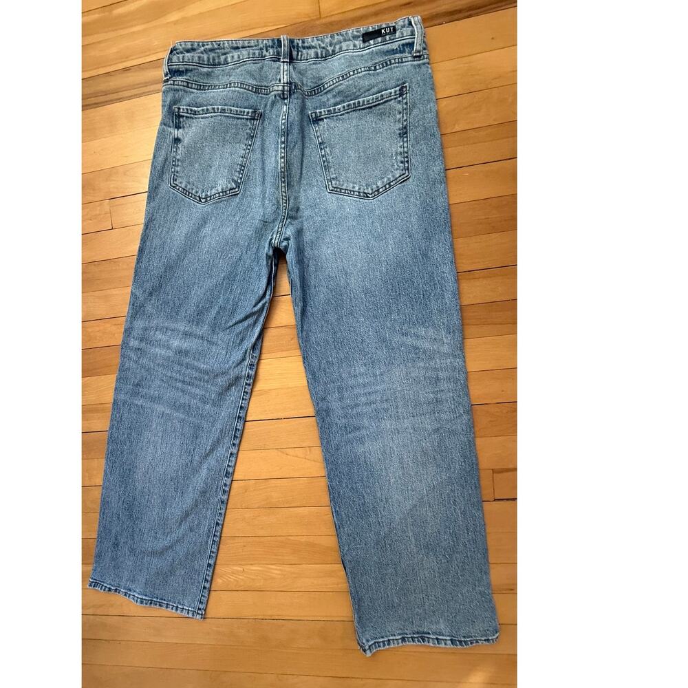 Kut from the Kloth Siena Wide Leg Jeans Size 12 Blue Denim EUC - Picture 5 of 6